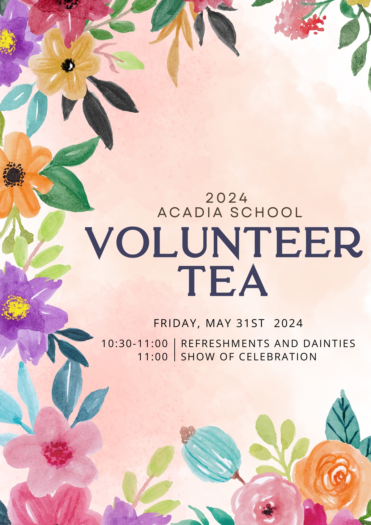 Volunteer Tea Invite